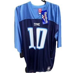 NWT Authentic NFL Jersey Vince Young Tennessee Titans #10 Reebok 2XL Home